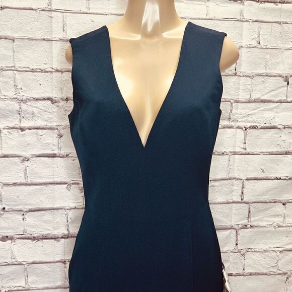 Dress the Population Womens Midnight Blue Sandra Mermaid Gown Size Large NWT - Picture 3 of 7